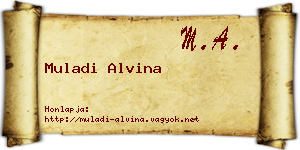 Muladi Alvina névjegykártya